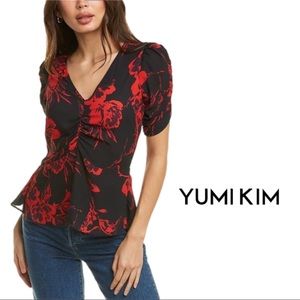 NEW Yumi Kim Floral Print After Hours Blouse